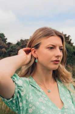 Turquoise Necklace, Silver Plated Necklace, Teardrop Necklace, Green Necklace, Gift For Her, Birthday Gift, Christmas Gift, 14 Turquoise Necklace, Silver Plated Necklace, Teardrop Necklace, Green Necklace, Gift For Her, Birthday Gift, Christmas Gift, -Jewellery Paradise il fullxfull.4136255193 8got