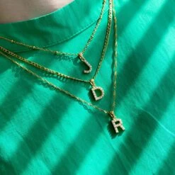 Pearl Initial Necklace Gold Name Necklace Freshwater Pearl Letter Pendant Layering Necklace WATERPROOF Jewelry Christmas Gift For Her -Jewellery Paradise il fullxfull.4140500531 brvk