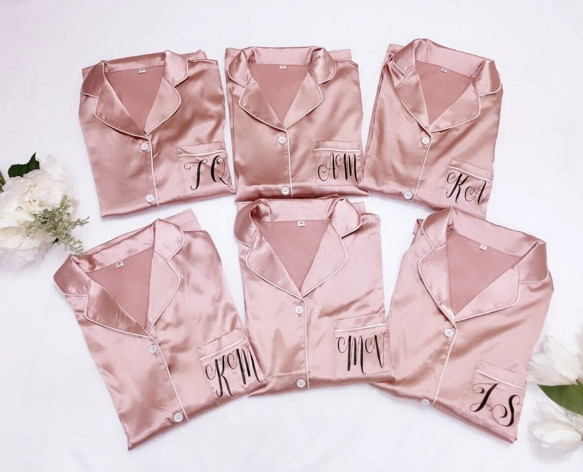 HIGH QUALITY Unisex Bridesmaid Pajamas WeddingPajama Honeymoon Gift, Bridesmaid Proposal Pajamas, Matching Family Pajamas, Christmas Pajamas 5 HIGH QUALITY Unisex Bridesmaid Pajamas WeddingPajama Honeymoon Gift, Bridesmaid Proposal Pajamas, Matching Family Pajamas, Christmas Pajamas - Image 3