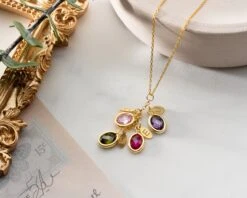 Initial And Birthstone Personalised Necklace, Christmas Gift For Her, Birthstone Necklace, Handmade Jewellery, Best Friend Birthday Gift 19 Initial And Birthstone Personalised Necklace, Christmas Gift For Her, Birthstone Necklace, Handmade Jewellery, Best Friend Birthday Gift -Jewellery Paradise il fullxfull.4152649704 1oi6