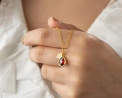 Initial And Birthstone Personalised Necklace, Christmas Gift For Her, Birthstone Necklace, Handmade Jewellery, Best Friend Birthday Gift 15 Initial And Birthstone Personalised Necklace, Christmas Gift For Her, Birthstone Necklace, Handmade Jewellery, Best Friend Birthday Gift -Jewellery Paradise il fullxfull.4152649772 jl0a