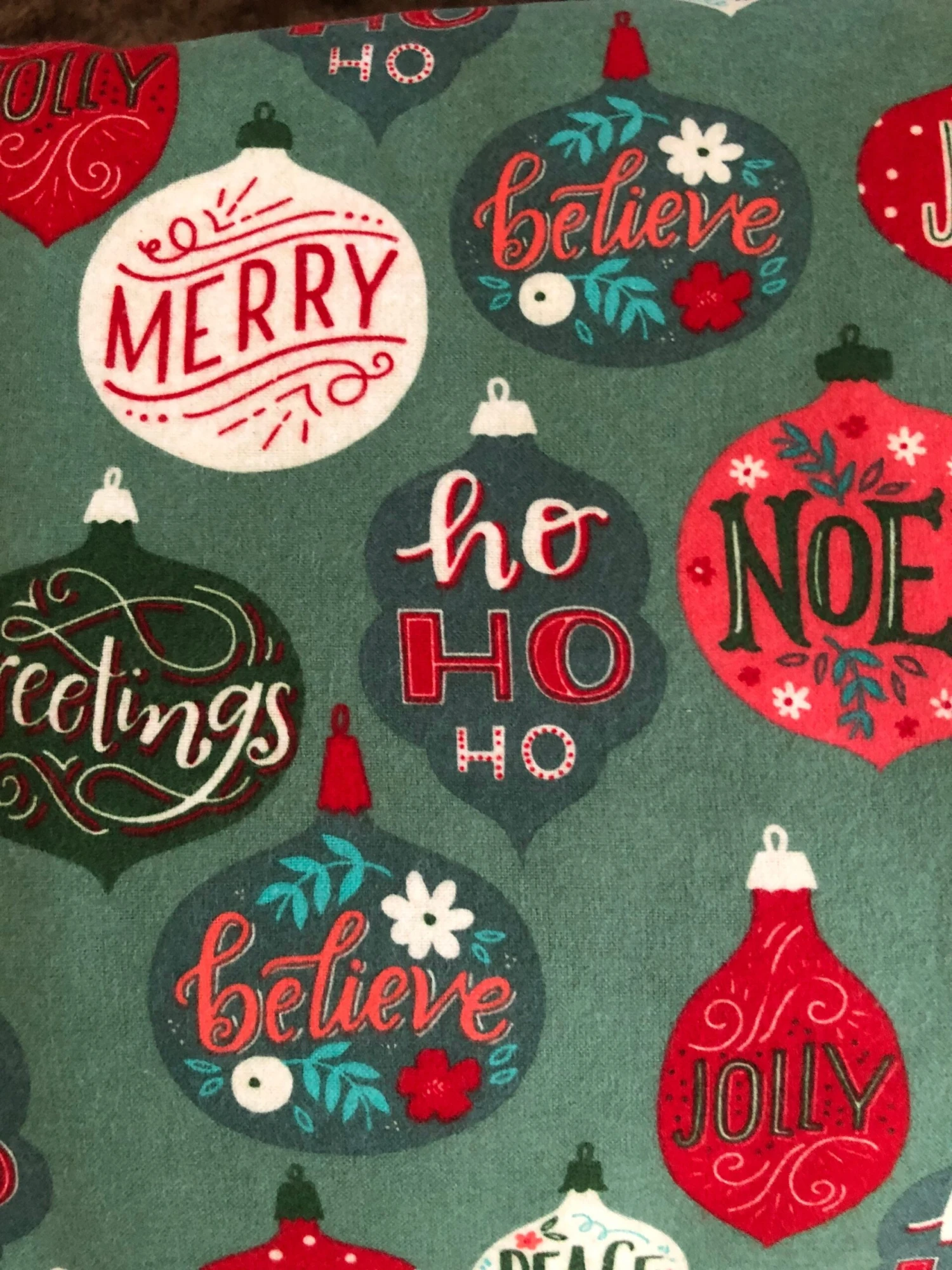 Christmas Ornament On Green Flannel Pajama Pants, Lounge Pants, Matching Family Pj's, Available Is Sizes XS-XXL, Noel, Merry Christmas 4 Christmas Ornament On Green Flannel Pajama Pants, Lounge Pants, Matching Family Pj's, Available Is Sizes XS-XXL, Noel, Merry Christmas - Image 2