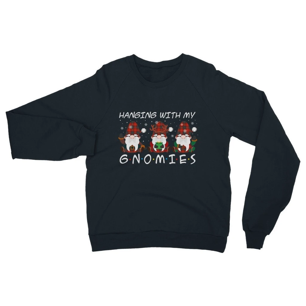 Christmas Sweatshirt, Hanging With My Gnomies Sweatshirt, Funny Christmas Jumper, Xmas Sweatshirt For Men Women, Christmas Gnome Gift 9 Christmas Sweatshirt, Hanging With My Gnomies Sweatshirt, Funny Christmas Jumper, Xmas Sweatshirt For Men Women, Christmas Gnome Gift - Image 7