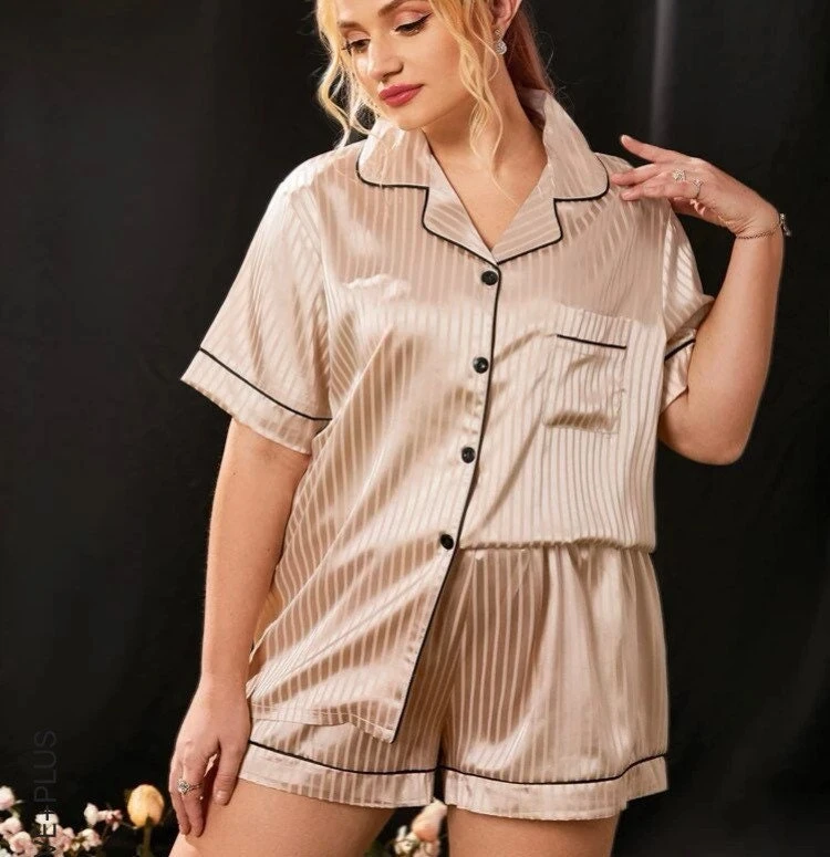 Plus Size Personalised Pyjamas,short Pjs Set,wedding Nightwear,gift For Her,birthday Pyjamas,bridesmaid,Christmas Gift Idea,two Piece Set 5 Plus Size Personalised Pyjamas,short Pjs Set,wedding Nightwear,gift For Her,birthday Pyjamas,bridesmaid,Christmas Gift Idea,two Piece Set - Image 3