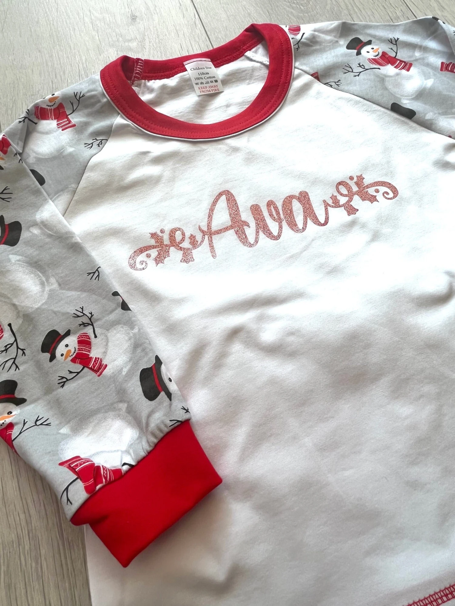 Matching Family Christmas Pyjamas, Snowman Pyjamas, Personalised Christmas PJs,3XL 4 Matching Family Christmas Pyjamas, Snowman Pyjamas, Personalised Christmas PJs,3XL - Image 2