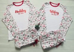 Hubby Wifey Matching Christmas Pyjamas, Adult Couple Xmas Pjs, Husband Wife Fiance Fiancee Friends Family Xmas Eve Gift 10 Hubby Wifey Matching Christmas Pyjamas, Adult Couple Xmas Pjs, Husband Wife Fiance Fiancee Friends Family Xmas Eve Gift -Jewellery Paradise il fullxfull.4186025980 4m0f
