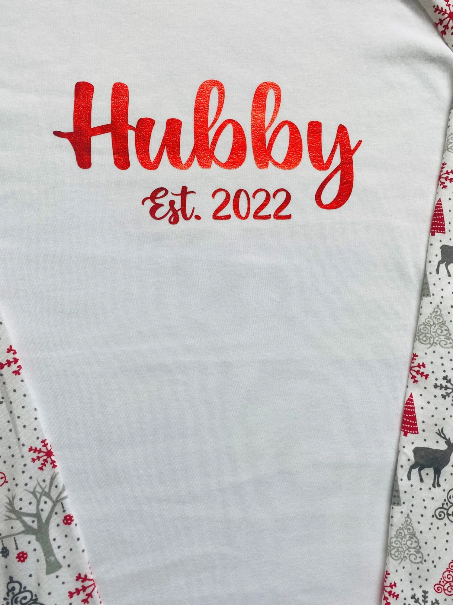 Hubby Wifey Matching Christmas Pyjamas, Adult Couple Xmas Pjs, Husband Wife Fiance Fiancee Friends Family Xmas Eve Gift 4 Hubby Wifey Matching Christmas Pyjamas, Adult Couple Xmas Pjs, Husband Wife Fiance Fiancee Friends Family Xmas Eve Gift - Image 2