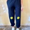 Smiley Knees Embroidered Joggers, Tracksuit, Jogging Bottoms, For Him, For Her, Smiley Face, Christmas, Valentines, Gift, Couples, Present