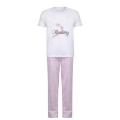 Women's Christmas Pink Personalised Pyjamas. Personalised Pyjamas For Mum. Gift For Her. Ladies Pyjamas. Family Pyjamas. Matching Pyjamas