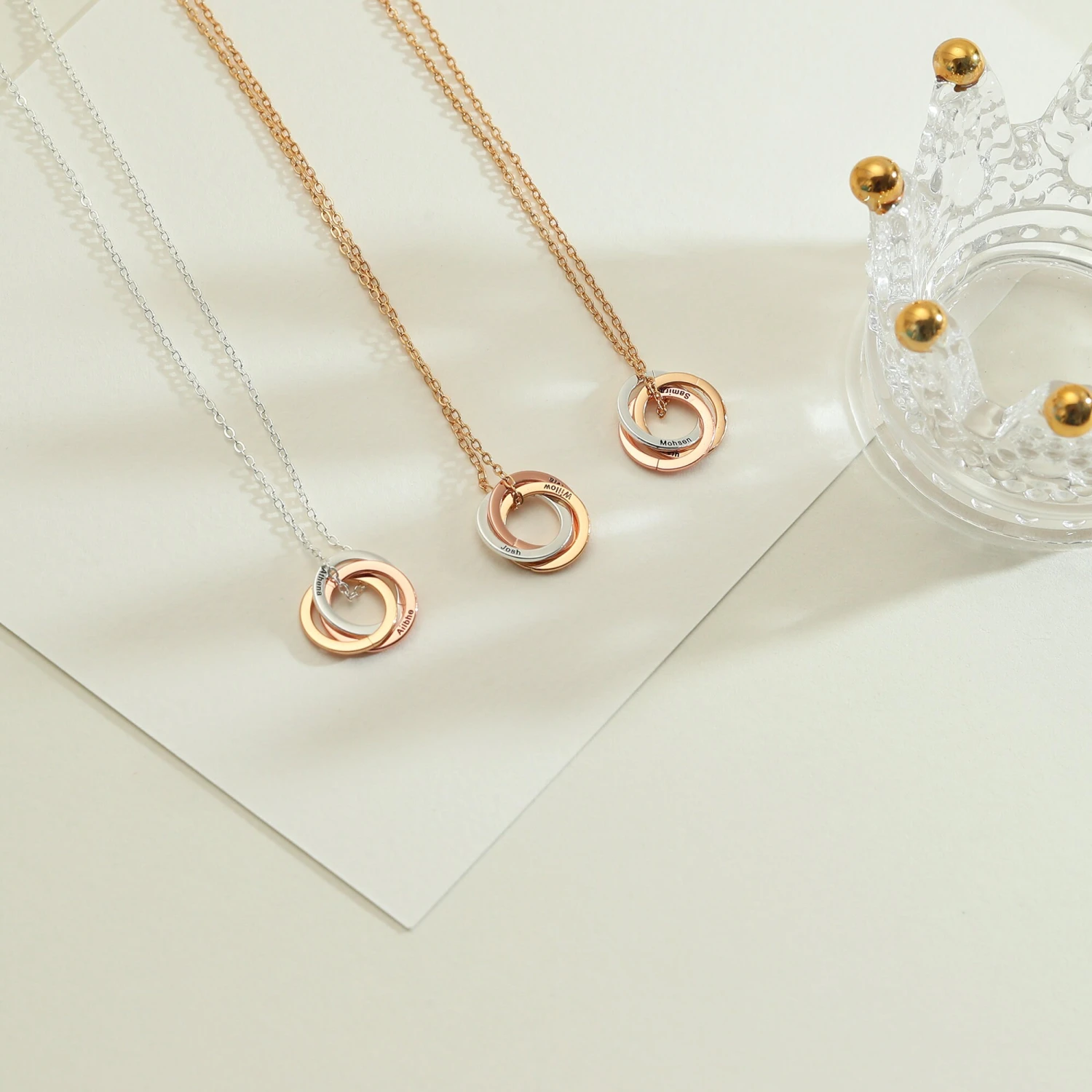 Family Name Necklace,Personalized Gifts For Mom,Circle Name Necklace,Mothers Necklace,Mum Gift,Family Necklace,Christmas Gifts 4 Family Name Necklace,Personalized Gifts For Mom,Circle Name Necklace,Mothers Necklace,Mum Gift,Family Necklace,Christmas Gifts - Image 2