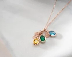 Initial And Birthstone Personalised Necklace, Christmas Gift For Her, Birthstone Necklace, Handmade Jewellery, Best Friend Birthday Gift 17 Initial And Birthstone Personalised Necklace, Christmas Gift For Her, Birthstone Necklace, Handmade Jewellery, Best Friend Birthday Gift -Jewellery Paradise il fullxfull.4200300601 4xm4