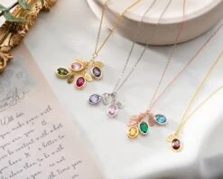 Initial And Birthstone Personalised Necklace, Christmas Gift For Her, Birthstone Necklace, Handmade Jewellery, Best Friend Birthday Gift 14 Initial And Birthstone Personalised Necklace, Christmas Gift For Her, Birthstone Necklace, Handmade Jewellery, Best Friend Birthday Gift -Jewellery Paradise il fullxfull.4200300737 tot4