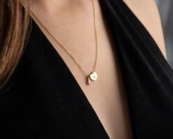 Personalized Initial Necklace With Birthstone, Heart Necklace, Christmas Gift For Her, Birthstone Necklace, Handmade Jewelry, Birthday Gift -Jewellery Paradise il fullxfull.4200371951 kruv