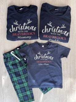 Personalised Matching Family Christmas Pyjamas, Christmas Eve Pyjamas, Christmas Eve Box, Matching PJs, Christmas With The.