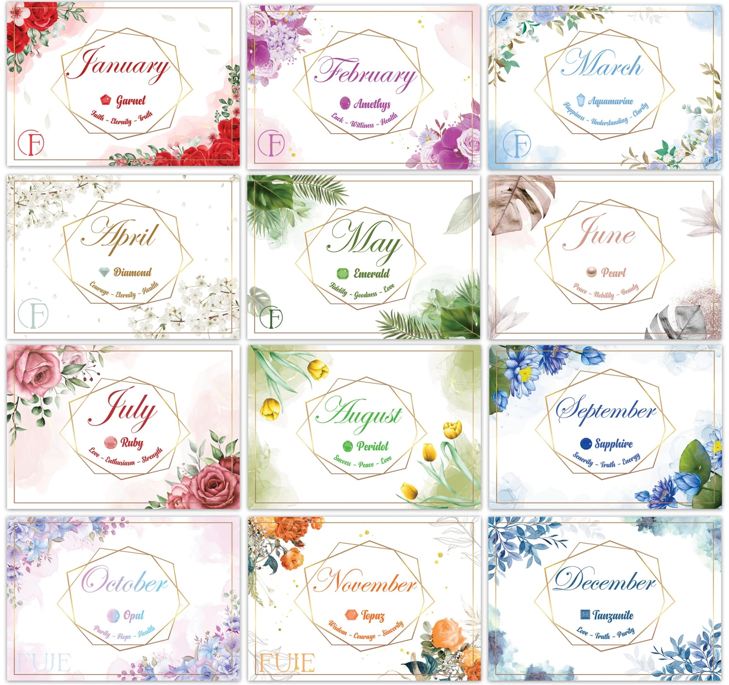 Personalized Cactus Necklace With Birthstones, Personalised Necklace, Christmas Gift For Her, Birthstone Necklace, Silver Handmade Jewellery 11 Personalized Cactus Necklace With Birthstones, Personalised Necklace, Christmas Gift For Her, Birthstone Necklace, Silver Handmade Jewellery - Image 9