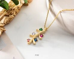 Personalized Cactus Necklace With Birthstones, Personalised Necklace, Christmas Gift For Her, Birthstone Necklace, Silver Handmade Jewellery 16 Personalized Cactus Necklace With Birthstones, Personalised Necklace, Christmas Gift For Her, Birthstone Necklace, Silver Handmade Jewellery -Jewellery Paradise il fullxfull.4201248429 7eo3