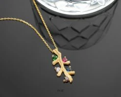 Personalized Cactus Necklace With Birthstones, Personalised Necklace, Christmas Gift For Her, Birthstone Necklace, Silver Handmade Jewellery 14 Personalized Cactus Necklace With Birthstones, Personalised Necklace, Christmas Gift For Her, Birthstone Necklace, Silver Handmade Jewellery -Jewellery Paradise il fullxfull.4201251421 iniw