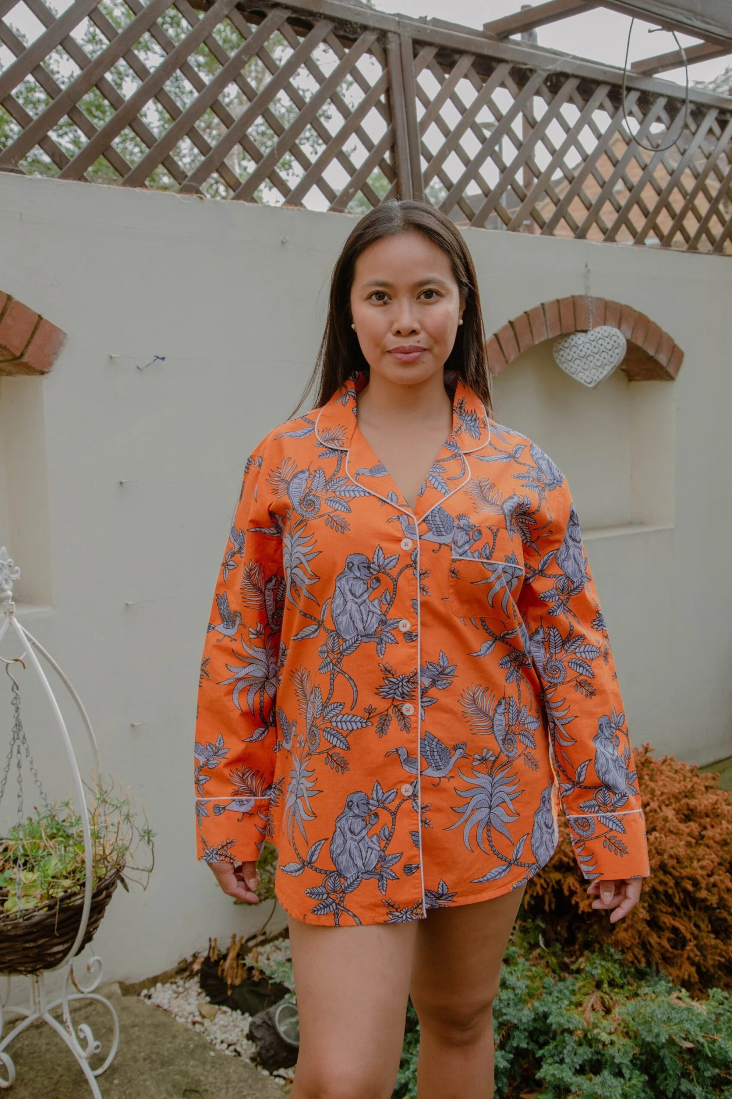 Cotton Shirt, 100% Organic PJ, Christmas Gift For Her, Orange Shirt UK, Womens Christmas Present UK, Sustainable Nightwear Pjs,Gifts For Her 3 Cotton Shirt, 100% Organic PJ, Christmas Gift For Her, Orange Shirt UK, Womens Christmas Present UK, Sustainable Nightwear Pjs,Gifts For Her