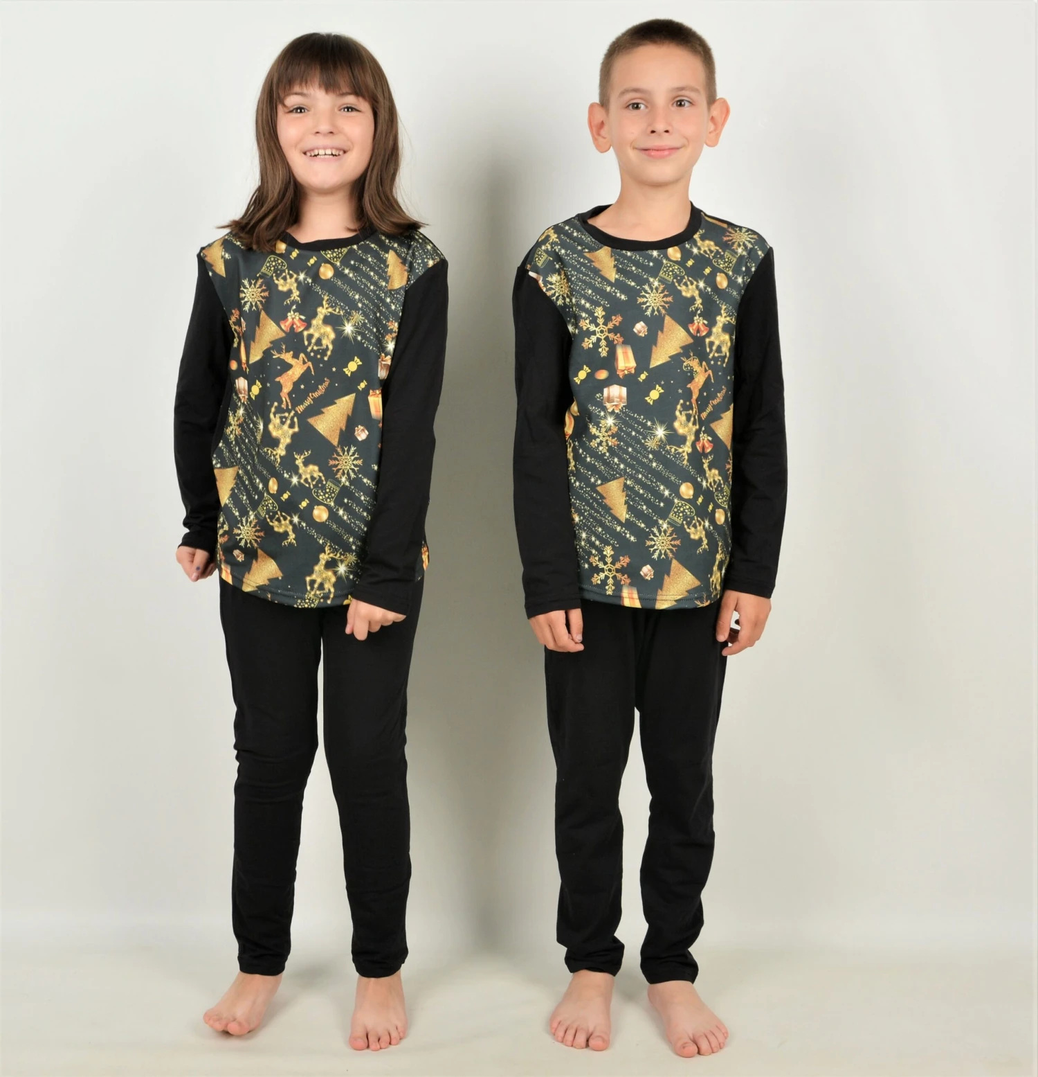 Chrismas Tree Pajamas For Family, Matching Family Pajamas, Matching Christmas Jammies, Family Comfy Pajama, Gold Christmas Tree, Snowflakes 6 Chrismas Tree Pajamas For Family, Matching Family Pajamas, Matching Christmas Jammies, Family Comfy Pajama, Gold Christmas Tree, Snowflakes - Image 4