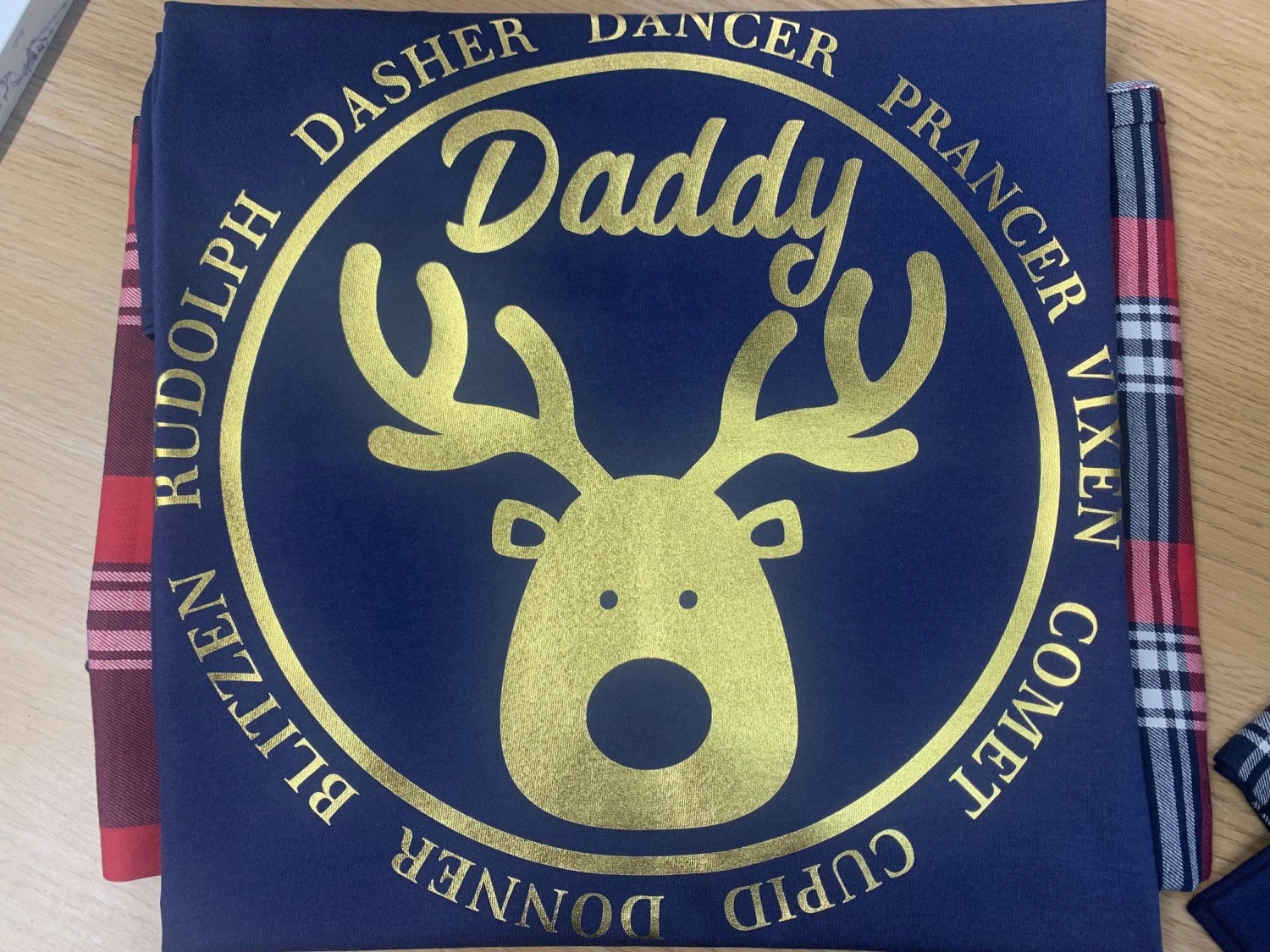 Personalised Christmas Pyjamas Gold Rudolph Reindeer Pyjamas Matching Pyjamas Tartan Loungewear Adult Christmas Pyjamas 3 Personalised Christmas Pyjamas Gold Rudolph Reindeer Pyjamas Matching Pyjamas Tartan Loungewear Adult Christmas Pyjamas