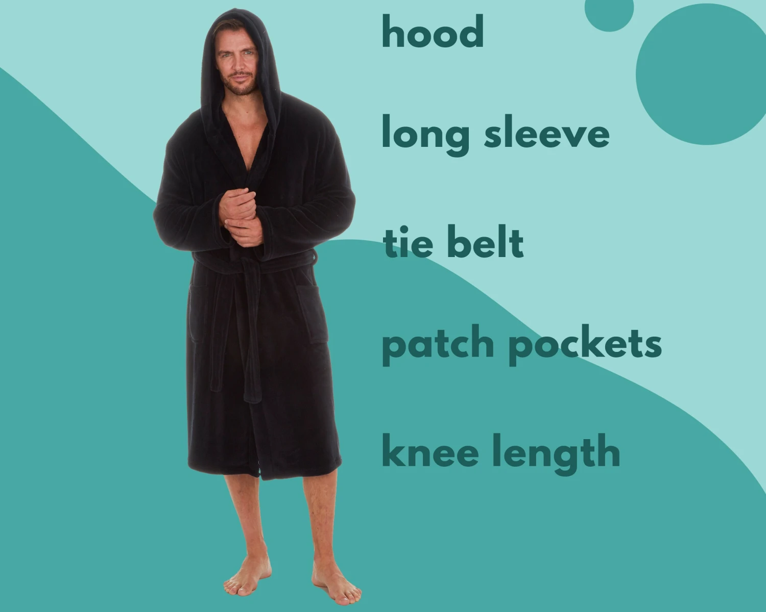 Personalised Mens Dressing Gown Hooded Energy Saving Robe Embroidered Name Gift Idea Christmas Dad Husband Boyfriend Father Valentine's Day 7 Personalised Mens Dressing Gown Hooded Energy Saving Robe Embroidered Name Gift Idea Christmas Dad Husband Boyfriend Father Valentine's Day - Image 5