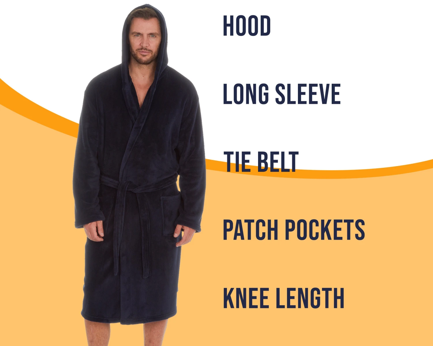 Energy Saving Personalised Mens Navy Dressing Gown Bathrobe Plus Size Embroidered Gift Christmas Husband Fiance Boyfriend Valentine's Day UK 7 Energy Saving Personalised Mens Navy Dressing Gown Bathrobe Plus Size Embroidered Gift Christmas Husband Fiance Boyfriend Valentine's Day UK - Image 5