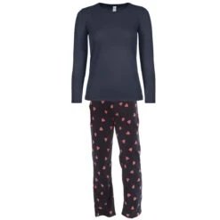 Ladies Long Sleeve Pyjamas Set Cotton T-Shirt Top & Fleece Bottoms Bed PJ Pants Winter Warmer Christmas Birthday Present 8 Ladies Long Sleeve Pyjamas Set Cotton T-Shirt Top & Fleece Bottoms Bed PJ Pants Winter Warmer Christmas Birthday Present -Jewellery Paradise il fullxfull.4224663280 2hvu