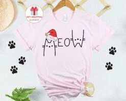 Funny Christmas Cat Shirt, Cat Lover TShirt For Women, Cat Lover Gift, Cat Mum Shirt, Christmas Gifts For Friends UK
