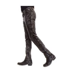 Laced Leather Pants, Bikers Pant Cow Waxy Leather Trouser, Cowboy Leather Pant, Party Pant, Cowboy Leather Pant, Christmas Gift -Jewellery Paradise il fullxfull.4234262632 erwp