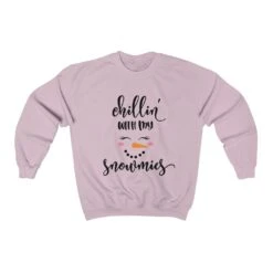 Chillin With My Snowmies Christmas Jumper, Cute Xmas Sweater, Snowman Face, Christmas Holiday Sweatshirt, Xmas Season Funny Party Jumper -Jewellery Paradise il fullxfull.4240637177 nnee