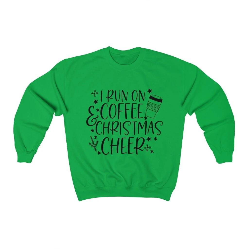 Coffee And Christmas Cheer Sweater, Christmas Top, Cute Xmas Jumper, Christmas Coffee Sweater, Xmas Season Top, Funny Christmas Party Shirt 11 Coffee And Christmas Cheer Sweater, Christmas Top, Cute Xmas Jumper, Christmas Coffee Sweater, Xmas Season Top, Funny Christmas Party Shirt - Image 9