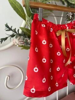 Christmas Satin Women PJ Shorts / Mother-Daughter Matching Shorts/ Christmas Bridesmaids Shorts -Jewellery Paradise il fullxfull.4247445204 s0kk