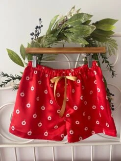 Christmas Satin Women PJ Shorts / Mother-Daughter Matching Shorts/ Christmas Bridesmaids Shorts -Jewellery Paradise il fullxfull.4247445366 cncx