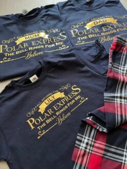 Polar Express Matching Family Christmas Pyjamas, XXL Pyjamas, Christmas Eve Box, Matching PJs, We Believe -Jewellery Paradise il fullxfull.4248202831 fc5m
