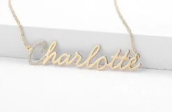 Sparkling Name Necklace, Single Name Handwriting Necklace, Personalized Signature Name Necklace, Minimalist Name Necklace, Christmas Gift -Jewellery Paradise il fullxfull.4259280078 egk4