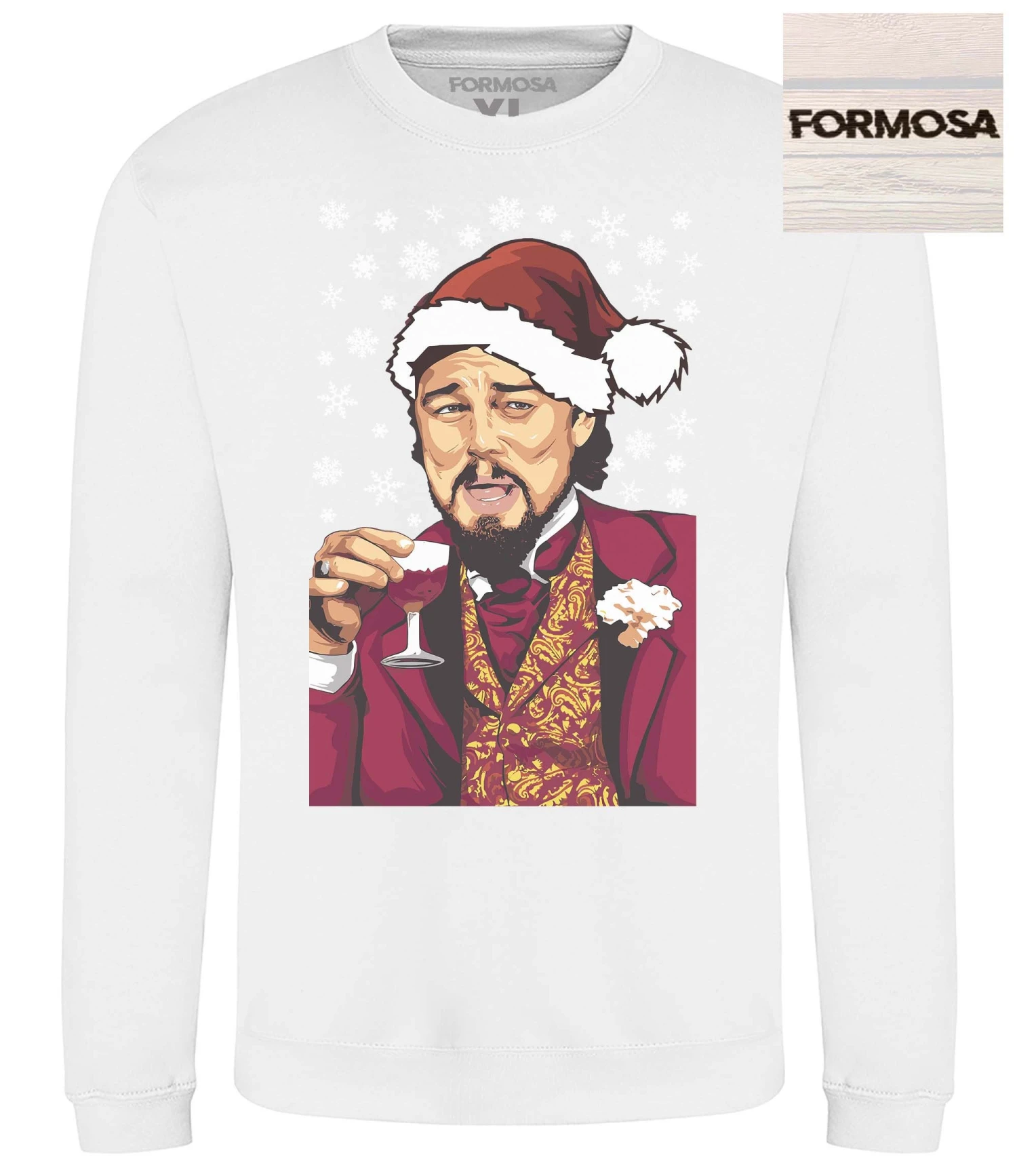 Leonardo Meme Christmas Jumper DiCaprio Ugly Xmas Sweater Adults & Kids 4 Leonardo Meme Christmas Jumper DiCaprio Ugly Xmas Sweater Adults & Kids - Image 2