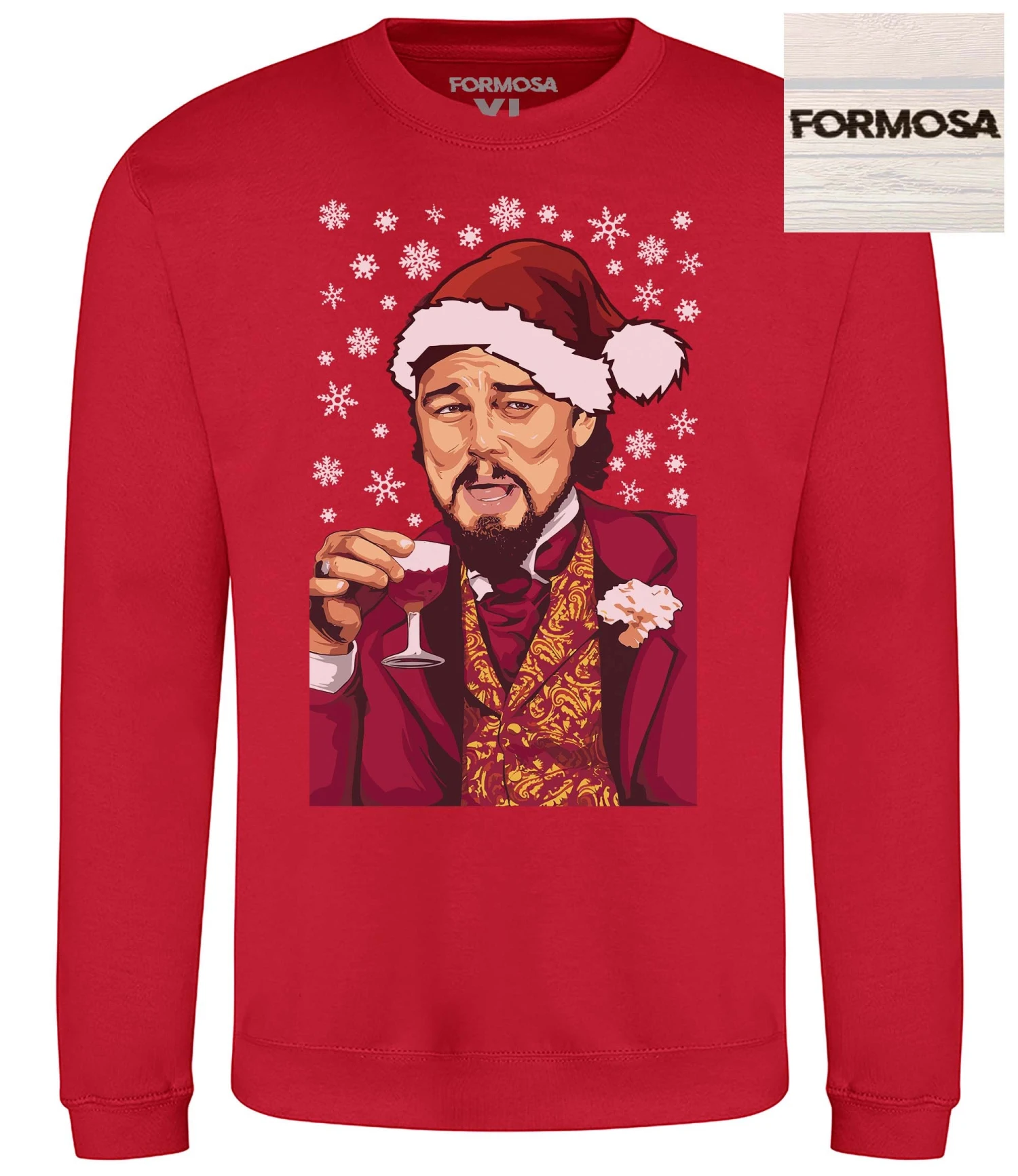 Leonardo Meme Christmas Jumper DiCaprio Ugly Xmas Sweater Adults & Kids 5 Leonardo Meme Christmas Jumper DiCaprio Ugly Xmas Sweater Adults & Kids - Image 3