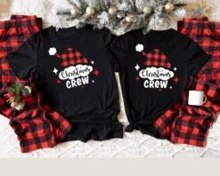 Christmas Pajamas Family Matching, Personalized T-shirt With Flannel Pants, Couples Pajamas, Holiday Pajamas