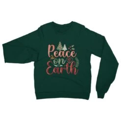 Peace On Earth Sweatshirt,Christmas Jumper, Family Christmas Shirt, Christian Christmas Shirt, Family Matching Christmas Sweater -Jewellery Paradise il fullxfull.4265797804 eh5d