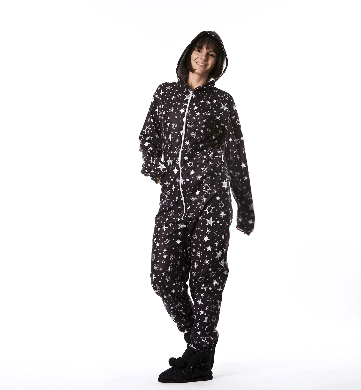 Holiday Pajamas, Stars Costume, Christmas Pajamas, Adult Onesie, Family Christmas Pajamas, Christmas Gifts, Gift For Her, Gift For Him 4 Holiday Pajamas, Stars Costume, Christmas Pajamas, Adult Onesie, Family Christmas Pajamas, Christmas Gifts, Gift For Her, Gift For Him - Image 2