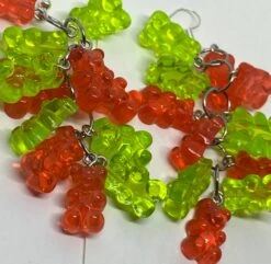 Red Green Christmas Gummy Bear Dangle Waterfall Earrings Colour Hooks , 9 Cm Long ( 3.5 Inches ) 15 Red Green Christmas Gummy Bear Dangle Waterfall Earrings Colour Hooks , 9 Cm Long ( 3.5 Inches ) -Jewellery Paradise il fullxfull.4266825140 797a