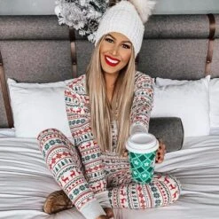 Xmas Family Matching Pajamas Set Adult Kid Christmas Family Matching Outfits 2023 Christmas Family Pj’s Romper Mum Dad Kids Pjs -Jewellery Paradise il fullxfull.4267664887 fx5r 1