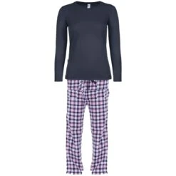 Ladies Long Sleeve Pyjamas Set Cotton T-Shirt Top & Fleece Bottoms Bed PJ Pants Winter Warmer Christmas Birthday Present 7 Ladies Long Sleeve Pyjamas Set Cotton T-Shirt Top & Fleece Bottoms Bed PJ Pants Winter Warmer Christmas Birthday Present -Jewellery Paradise il fullxfull.4272320543 p24v