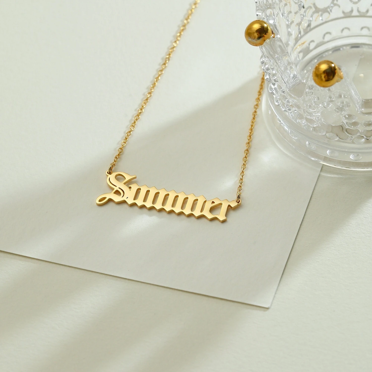 Personalized Name Necklace,Personalized Necklaces,18k Gold Name Necklace,Nameplate Jewellery,Gothic Gift,Him Christmas Gifts 4 Personalized Name Necklace,Personalized Necklaces,18k Gold Name Necklace,Nameplate Jewellery,Gothic Gift,Him Christmas Gifts - Image 2