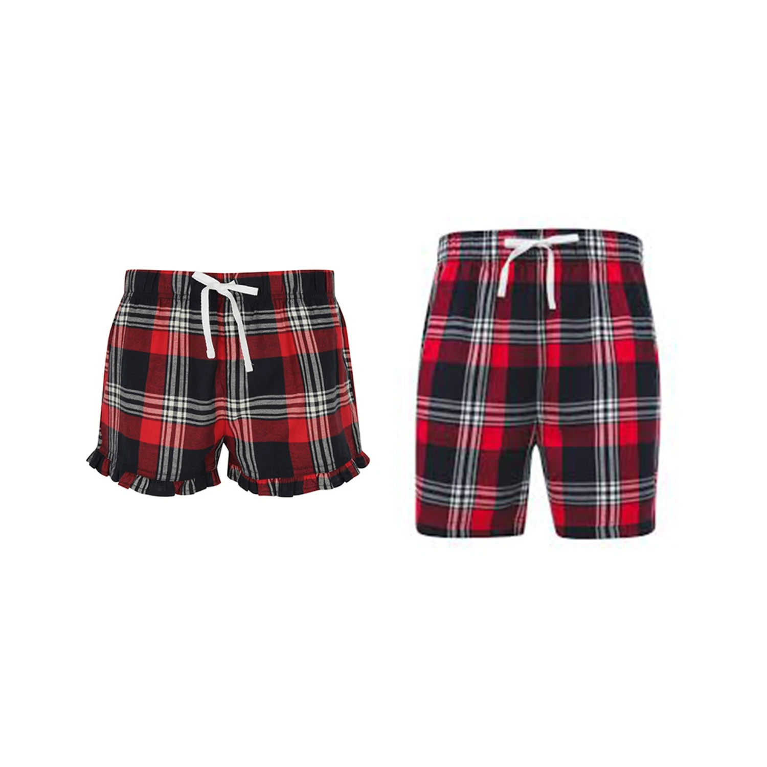 Matching Couple Tartan Pjs, WIFEY HUBBY Pyjamas, Women’s Men’s Pjs Pyjamas Shorts Mr Mrs Wife Husband Wedding Gift Honeymoon Christmas 4 Matching Couple Tartan Pjs, WIFEY HUBBY Pyjamas, Women’s Men’s Pjs Pyjamas Shorts Mr Mrs Wife Husband Wedding Gift Honeymoon Christmas - Image 2