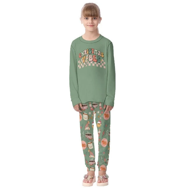 Retro Matching Family Christmas Pajamas, Christmas Hippie Pajamas, Women's Christmas Jammies, Retro Christmas Pattern, Smiley Face 7 Retro Matching Family Christmas Pajamas, Christmas Hippie Pajamas, Women's Christmas Jammies, Retro Christmas Pattern, Smiley Face - Image 5