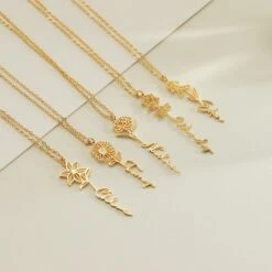 Personalized Name Necklace,Birth Flower Necklace,Gold Name Necklace,Personalized Jewelry,Birthday Gifts,Christmas Gift For Her 16 Personalized Name Necklace,Birth Flower Necklace,Gold Name Necklace,Personalized Jewelry,Birthday Gifts,Christmas Gift For Her -Jewellery Paradise il fullxfull.4276985243 htfe