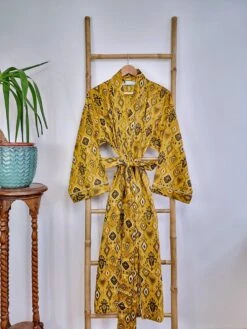 Pure Cotton Olive Mustard Ikat Print House Dressing Robe Spa Kimono Beach Coverup/Comfy Maternity New Mom Couple Set His Her Christmas Gift 17 Pure Cotton Olive Mustard Ikat Print House Dressing Robe Spa Kimono Beach Coverup/Comfy Maternity New Mom Couple Set His Her Christmas Gift -Jewellery Paradise il fullxfull.4277496595 7fsu