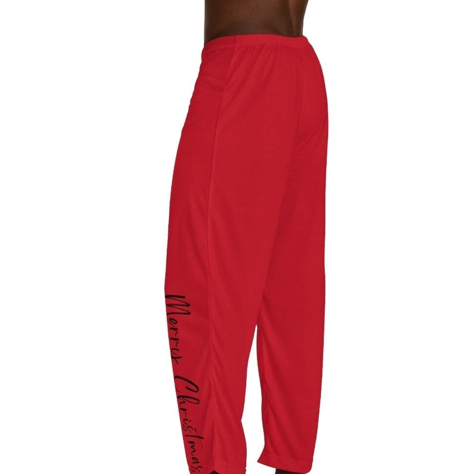 Men's Red Merry Christmas Men's Pajama Pants, Family Pajamas, Gnome Family Pajamas, Drawstring Pajama Pants 4 Men's Red Merry Christmas Men's Pajama Pants, Family Pajamas, Gnome Family Pajamas, Drawstring Pajama Pants - Image 2