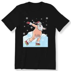 Funny Christmas Naked Skating Santa For Men And Women T-shirt Nude Santa Claus Shirt Graphic Tee Merry Christmas T-shirt Plus Size Available -Jewellery Paradise il fullxfull.4280726253 rxzh
